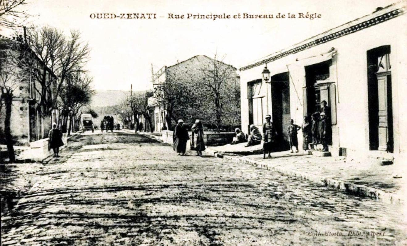 Oued-Zenati - Rue Principale et Bureau de la Regie - 1923.jpg